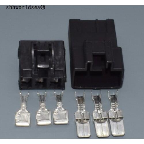 Worldgolden 3Pin 7.8mm Car connector,3P Auto plug,7.8mm Car electrical connector for car motorcycle Truck 7282-3030 7283-3030