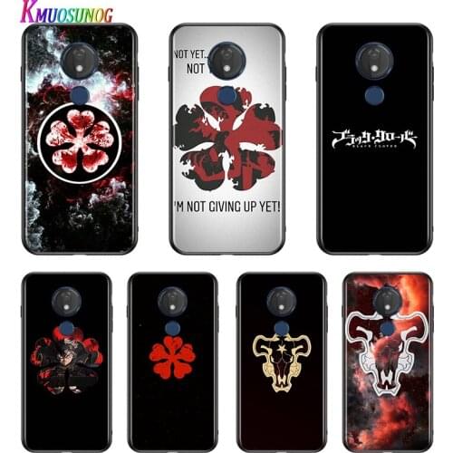 Anime Black Clover Logo For Motorola E7 Edge G Stylus 5G G8 G9 Play Power Lite One Huper Marco Fusion Plus Phone Case