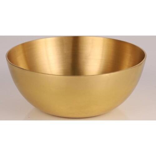 Pure copper bowl for the Buddha home Buddha water supply bowl oil bowl Feng Shui decoration gold rice bowl gathering