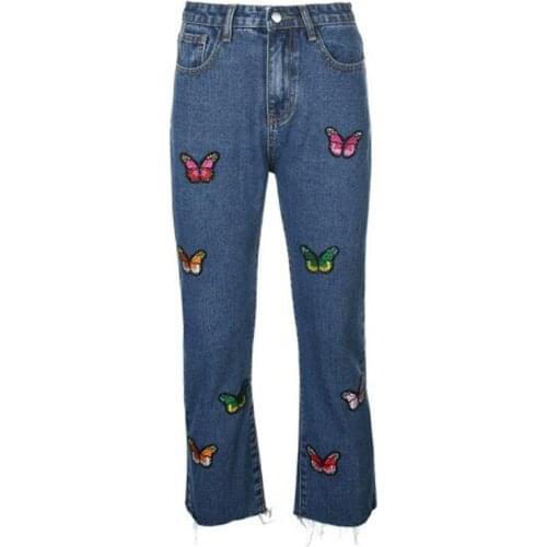 Женские джинсы с вышивкой CULTISEED China At AliExpress