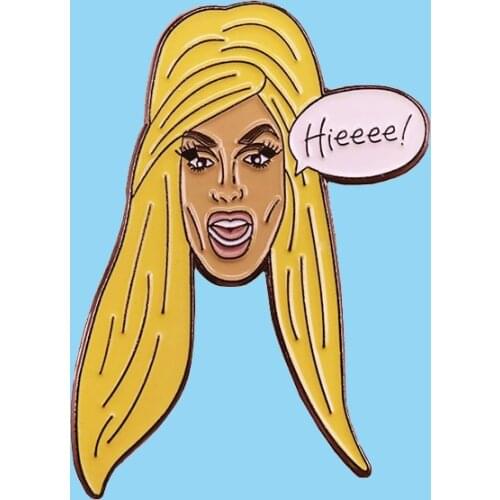 Alaska Drag Queen RuPauls Drag Race Enamel Brooch Pins Badge Lapel Pin Brooches Alloy Metal Fashion Jewelry Accessories