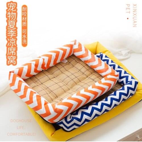 Pet teddy bomei small and medium-sized dog kennel mat ice pad four seasons universal summer cat litter cat mat