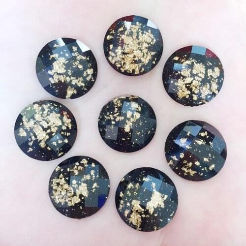 New 30pcs Resin 16mm round crystal Flat back Rhinestone applique DIY Wedding ornament Fashion Jewelry parts SF656