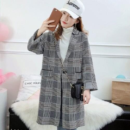 New spring/autumn womens coat outerwear knitted cardigans wommes autumn clothing womens jacket one size 8054