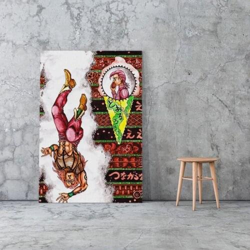Canvas Printed Jojo S Bizarre Modern Poster Home Decorative Japan Anime Role Painting Wall Art Picture Living Room Modular Frame