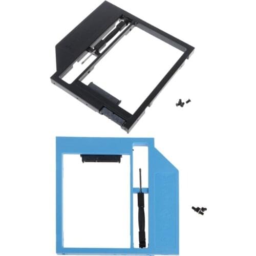 Second HDD Caddy 2nd SATA To SATA 2.5\" HDD SSD 9.0mm Enclosure For Laptop ROM