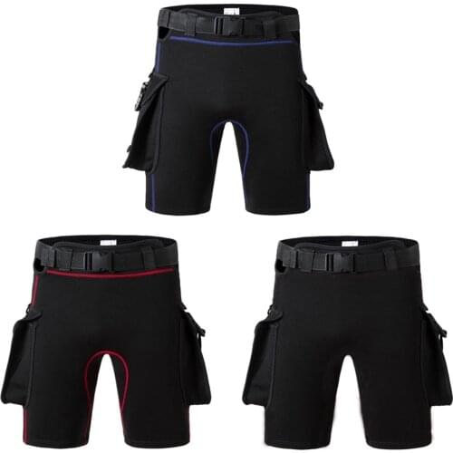 Men Women Submersible Pocket Pants Submersible Leg Bag Bags Bandage Pants Submersible Pants Thickening Diving Equipment Shorts