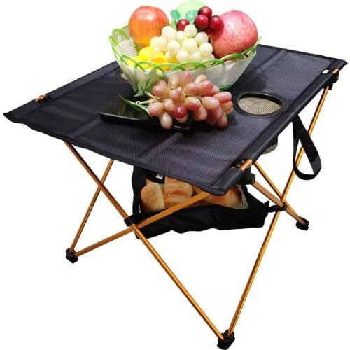 Practical Folding Aluminium Alloy Table Camping Hiking Fishing Outdoor Table Folding Portable Table