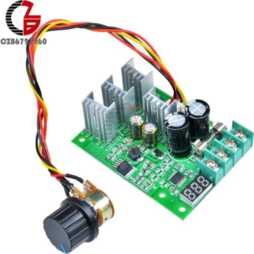 DC 6-60V 30A Voltage Regulator Adjustable PWM Motor Speed Regulator Controller 12V 24V 36V Power Controller