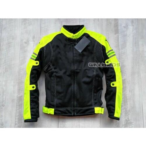 Scooter Riding Mesh Jacket Mens Motorbike Motocross Riding Street Moto Summer Jackets With Protector