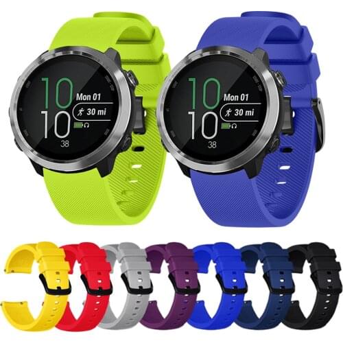 20mm Silicone Watch Band For Garmin Vivoactive 3 Replacement Wrist Strap For Garmin Forerunner 245 245M 645 Smart Watch Bracelet