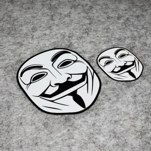 Car Styling Sticker Auto Door Window Windshield Fuel Tank Motorcycle Laptop Decals Reflective for V Mask Man Vendetta Revenge