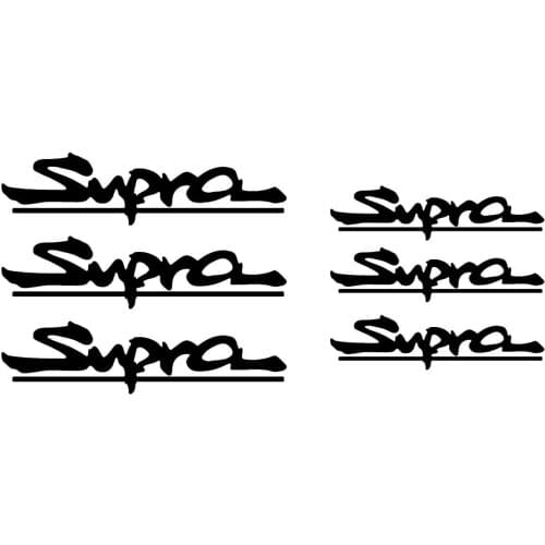 For X8 Supra Brake Hi Temp Caliper Vinyl Decal Sticker Set Of 8 (Any Color)