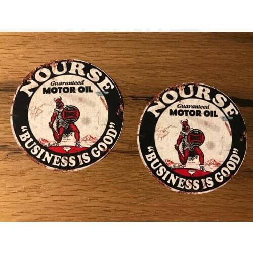 Vintage Oil Sticker Model Vintage Car Motor Racing Hot Rod Fuel USA V8 # 348