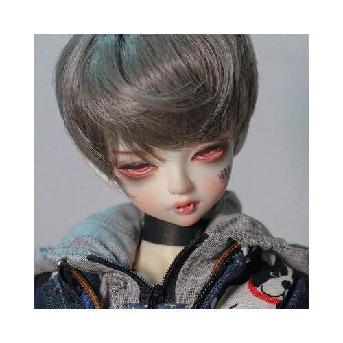 BJD doll simulation hair is suitable for 1/31/41/6 Uncle fashion boy boy daily wear short hair color boy wool blue and black