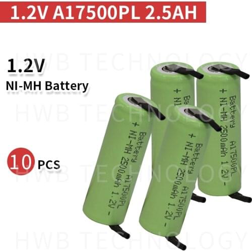 10PCS/lot Ni-MH 1.2V 2.5Ah Braun Oral-B ProCare Triumph Toothbrush Rechargeable Battery US