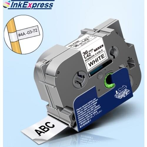 36mm TZe-FX261 TZe FX261 Label Tape For Brother Flexible ID Tape Printer Ribbon Cable Labeling For Brother P Touch Label Maker