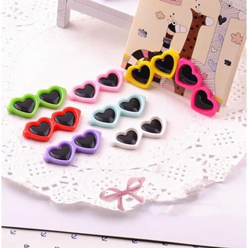 50pcs Colorful Pet Dog sun glasses hair clips Cute Doggy Puppy hairpin grooming supplies teddy hair accessory Cat Hair Ornaments
