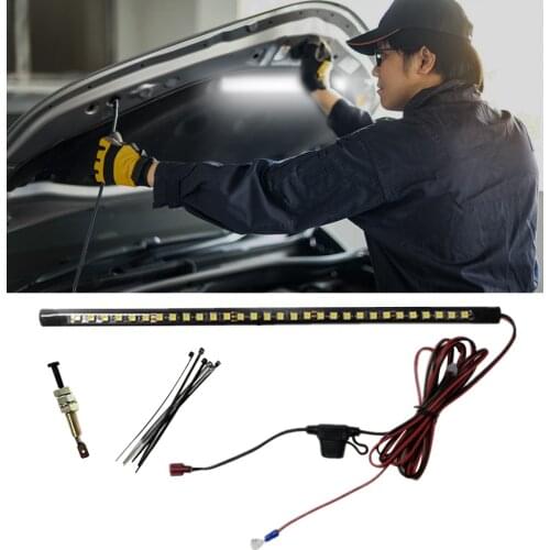 Car Under Hood LED White Light Kit With Automatic on/off Vehic LED Engine Cover Inspection Lights Automatic Switch