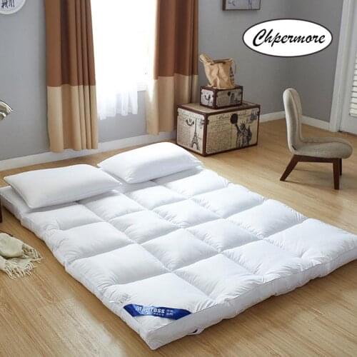 Chpermore five star hotel Thicken Feather velvet Mattress Foldable Tatami Single double Mattresses Cotton Cover King Queen Size