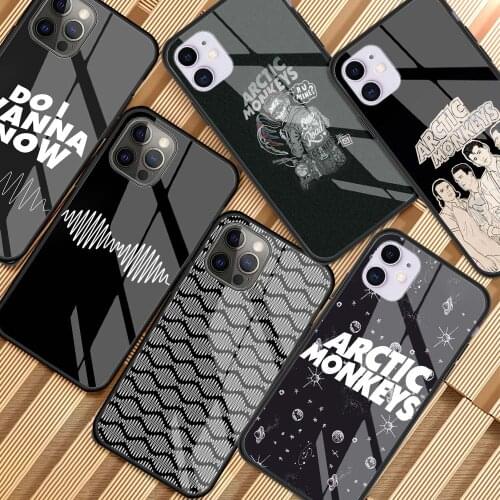 Arctic monkeys Special Offer Luxury Vertical Glass Phone Case for iPhone 11 12 Pro XR X 7 8 XS Max 6 6S Plus SE 2020 Cover Coque