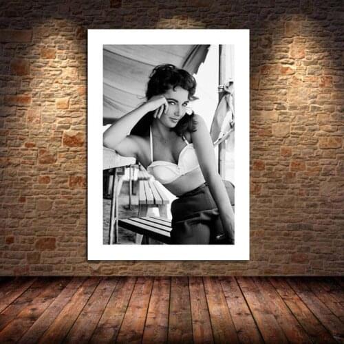 Black White Fashion Woman Canvas Painting Pinky Flower Calligraphy Posters Nordic Pictures Bedroom Living Room Decor Unframed