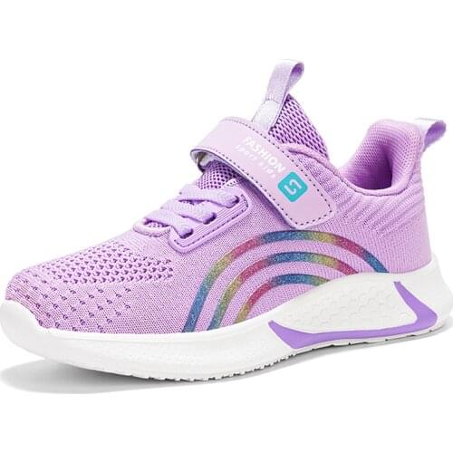 Spring Autumn Kids Shoes Baby Girls Childrens Casual Sneakers Breathable Soft Anti-Slip Walking Running Sports Shoes Size 26-38