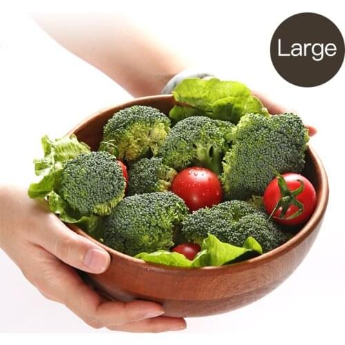 YUSOTAN Natural Wood Eating Bowl for Children Kids no paint no wax Soup Rice Noodles Bowls Japanese remen bowl salad bowl wood