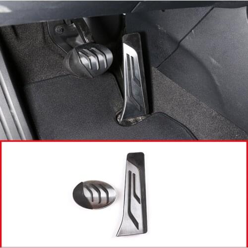 For BMW F20 F45 F46 1 2 Series 2016- 2020 Stainless Steel Fuel Gas Pedal Car Brake Pedals Cover For BMW X1 X2 F47 F48 AT Parts