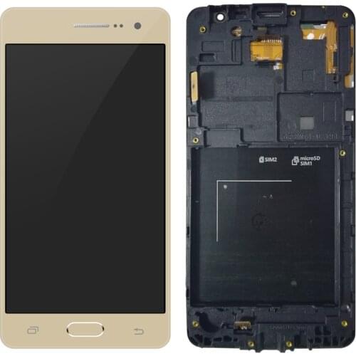 For Samsung Galaxy Grand Prime SM-G531H G531H/DS G531F/DS G531F Touch Digitizer Sensor LCD Display Screen Frame with Home Button