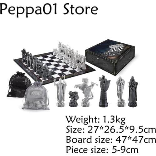 Harri Movie&TV Hogwarrts Finally Challenged Potter the Chess Wizard Chess Board Set for Children Birthday Gift