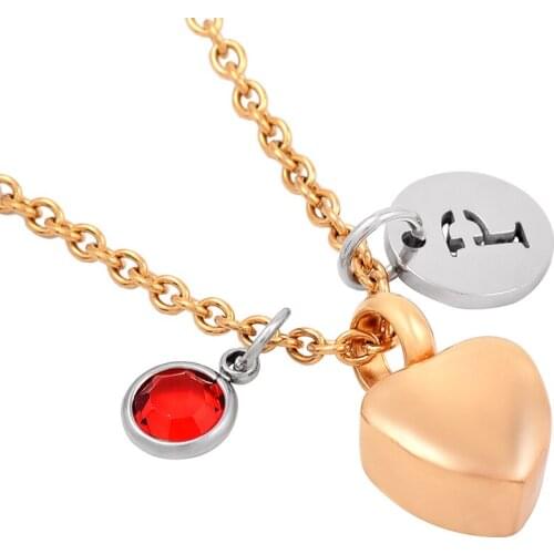 IJMD0064 High Polished Blank Heart Stainless Steel Cremation Jewelry For Ashes Engravable Keepsake Urn Pendant Necklace