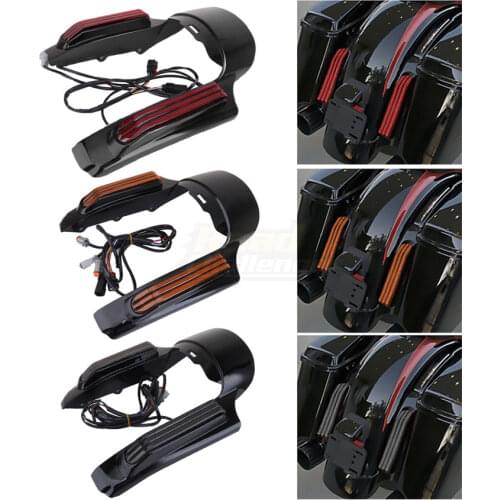 Motorcycle LED Tail Light Rear Fender Extension Fascia Fit For Harley Touring Ultra FLHTK Street Glide Special FLHXS FLHX FLHR