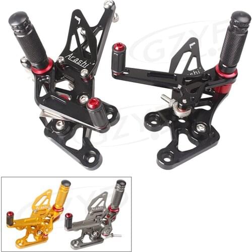 Motorcycle Adjustable Shift Foot Pegs Rear Set Footrests Bracket Kit For Yamaha FZ8 2010-2013 & FZ1 2006-2014 Accessory Parts