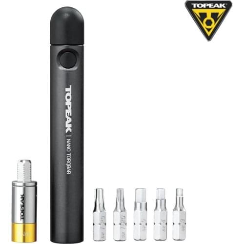 NANO 5Nm TOPEAK Tool Torq Bits & 5 tool bits Carry case Compact Preset Torque Wrench Precision-crafted For TORQBAR DX TT2565