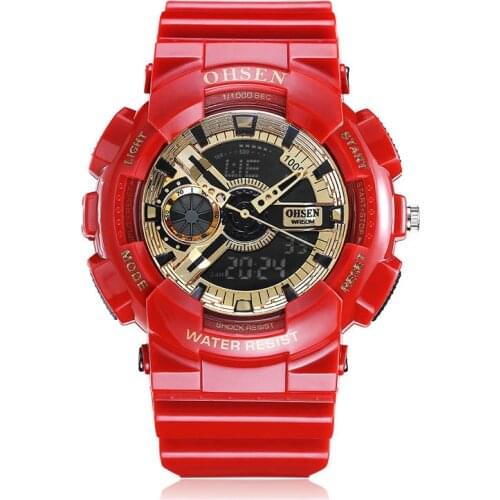 Ohsen Mens Gold Watch