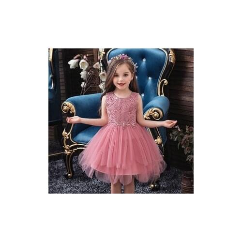 Princess Flower Girl Dress Summer Tutu Wedding Birthday Party Kids Dresses For Girls Childrens Costume Teenager Prom Designs