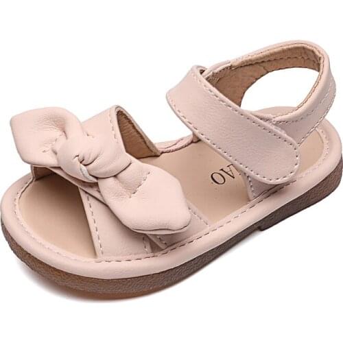 Girls Sandals Classic Sweet Princess Children Beach Shoes 2021 Summer High Quality Soft Children Kindergarten Sandals Bow-knot