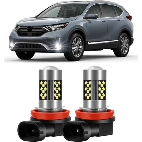 2Pcs LED Fog Lamp Bulbs For Honda CR-V CRV 2017 2018 2019 2020 2021 White Front Fog Light Bulb Canbus