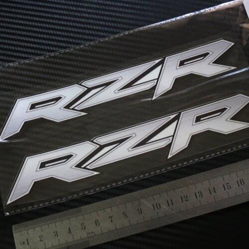 SIXSUB RZR POLARIS Silver Brushed EFFECT vinyl vehicle X2 moto cars Reflective stickers decals waterproof sunscreen