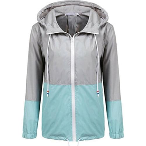 Women Autumn Trench Waterproof Raincoat Outdoor Rain Windbreaker Long Sleeve Lady Outwears Casual Top Female Streetwear