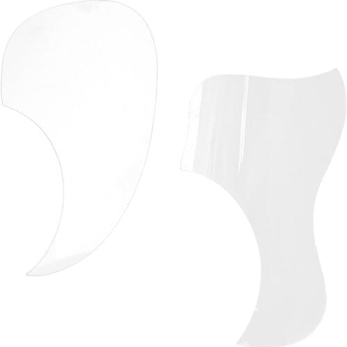 2 pcs Clear Acoustic Guitar Pickguard Scratchplate for Acoustic Folk Guitar Part