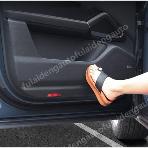 4pcs For Porsche Cayenne 2018-2021 leather Door Anti Kick Pad Protective Trim cover Car Accessories