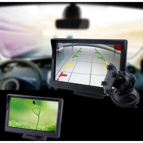 Car High Definition Rear View Mirror Display Reversing LCD Screen Compatible with Automatic Backup Camera Image