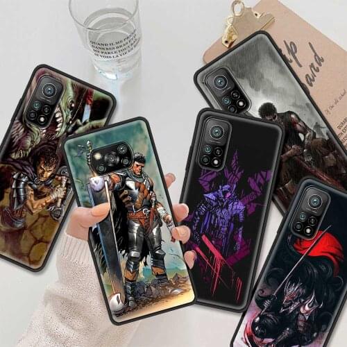 Berserk Case For Poco X3 NFC M3 Pro M3 F3 F1 Para for Mi Note 10 Pro Cover For Xiaomi CC9 A3 A2 Lite