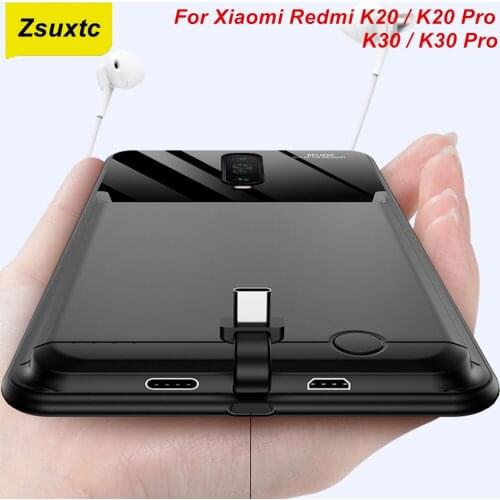 Araceli 10000 Mah Power Bank For Xiaomi Redmi K20 K20 Pro K30 K30 Pro Battery Power Case Battery Backup Charger Case K30 Pro