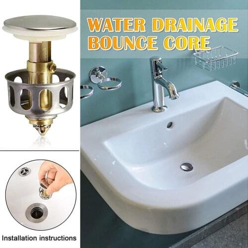 Hot Sale Universal Wash Basin Bounce Drain Filter Kitchen Bathroom Strainer Sink Drain Stopper