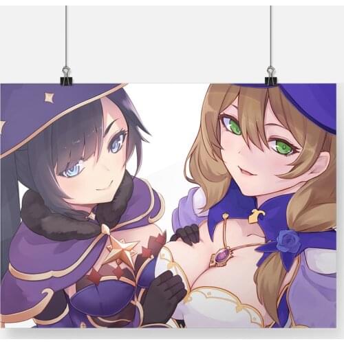 Mona and Lisa Gensin Impact Canvas Wall Art Decoration Prints Dorm Living Room Home Decor Bedroom Poster Painting