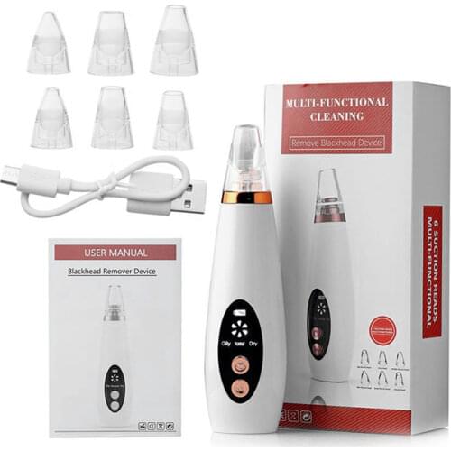 Blackhead Remover Vacuum Pore Cleaner Face Skin Care Suction Black Head Black Dots Blackheads Pimples Removal Deep Cleaning Tool
