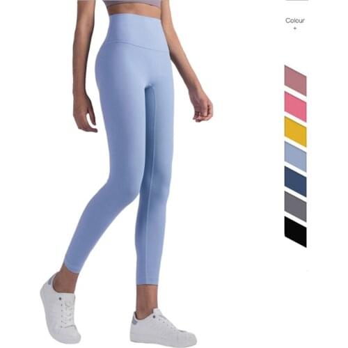 High Waist Workout Leggings Womens Fashion Yoga Pants Stretchy Woman Pants Solid Yoga Leggings Exercise Pants